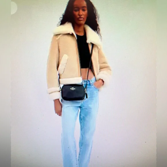 COACH JAMIE CAMERA CROSSBODY BAG WITH MATCHING WALLET BLACK LEATHER NWT! - Picture 4 of 9